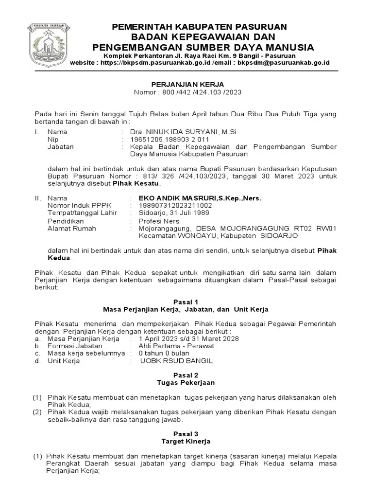 Pegawai Pemerintah dengan Perjanjian Kerja: Antara Lowongan Kerja dan Kasus Pelecehan