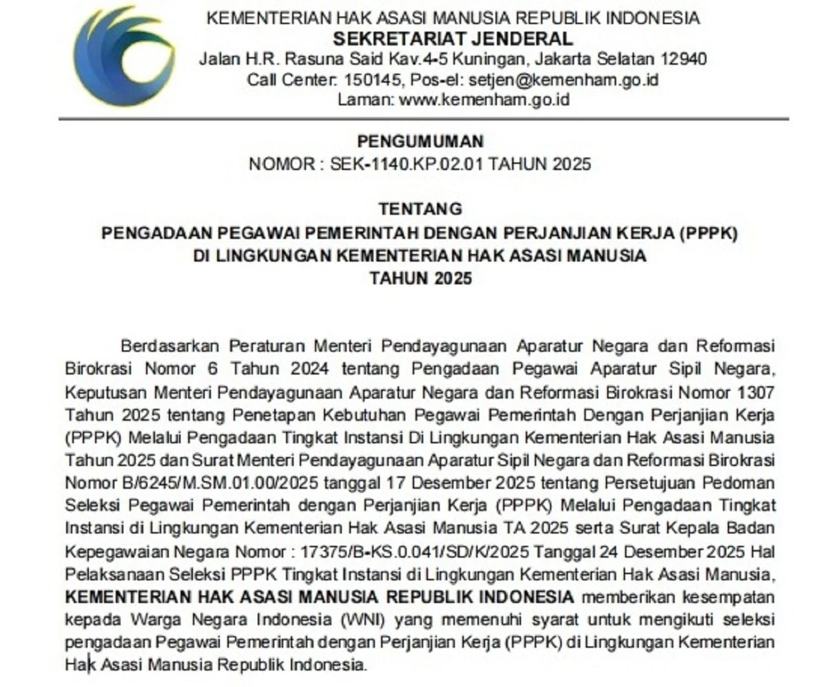 Pendaftaran PPPK Sekolah Rakyat 2026 Dibuka, Ini Cara Daftar dan Syaratnya