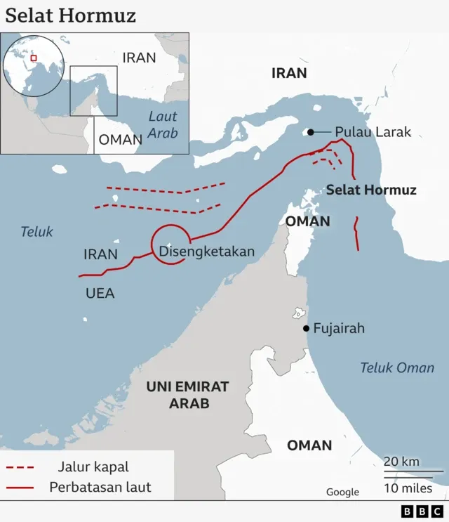 Perang Iran-AS: Lalu Lintas Selat Hormuz Meningkat, Namun Masih di Bawah Level Sebelum Perang
