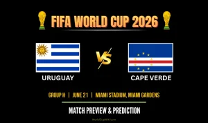 Pertandingan Uruguay vs Cape Verde Menarik Perhatian Dunia Sepak Bola