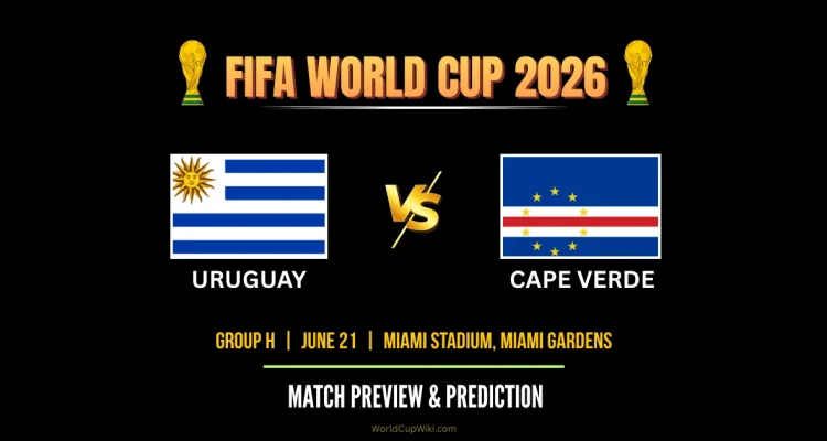 Pertandingan Uruguay vs Cape Verde Menarik Perhatian Dunia Sepak Bola
