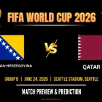 Pertarungan Sengit Bosnia dan Herzegovina vs Qatar di Piala Dunia FIFA 2026