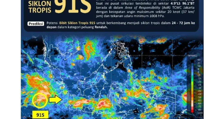 Siklon Tropis Jangmi Picu Hujan Lebat di Indonesia, BMKG Imbau Masyarakat Waspada
