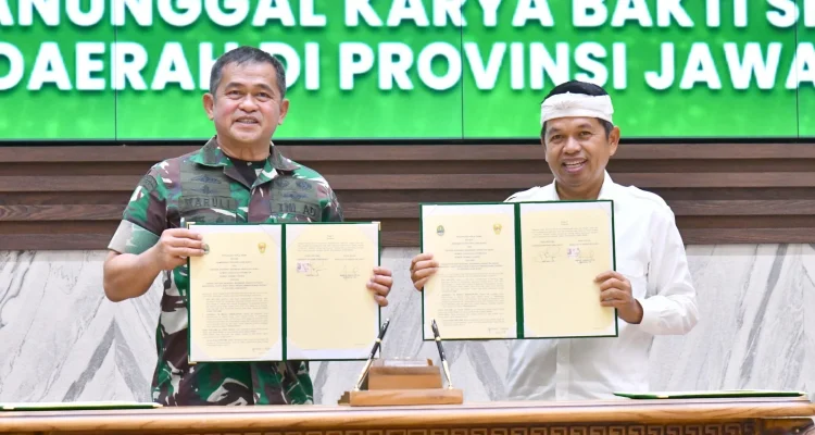TNI AD dan Pemprov Jabar Perkuat Kolaborasi Tangani Sampah dan Kekeringan