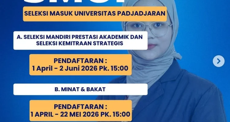 Unpad Umumkan Hasil SMUP 2026: 4.268 Calon Mahasiswa Baru Diterima