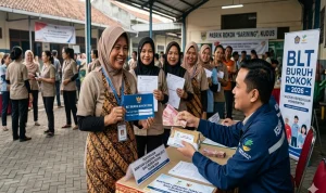 Bantuan Langsung Tunai (BLT) Cair Lagi, Ratusan Buruh Rokok Dapat Rp600.000!