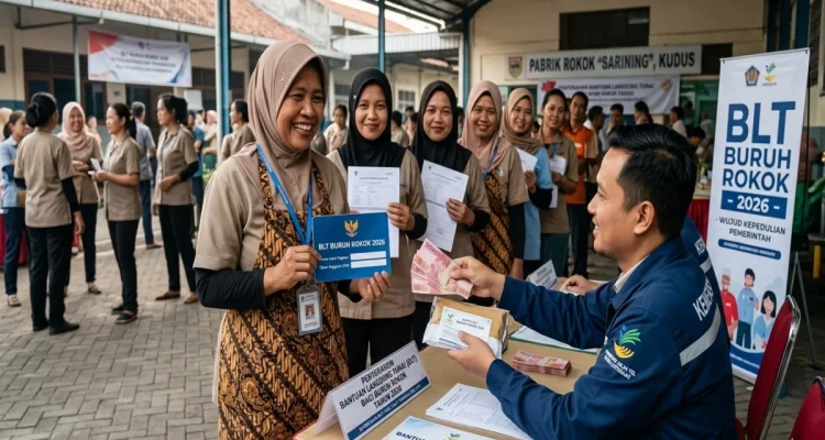 Bantuan Langsung Tunai (BLT) Cair Lagi, Ratusan Buruh Rokok Dapat Rp600.000!