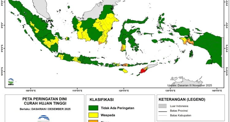 BMKG Imbau Masyarakat Waspada Terhadap Hujan dan Kekeringan di Berbagai Wilayah Indonesia