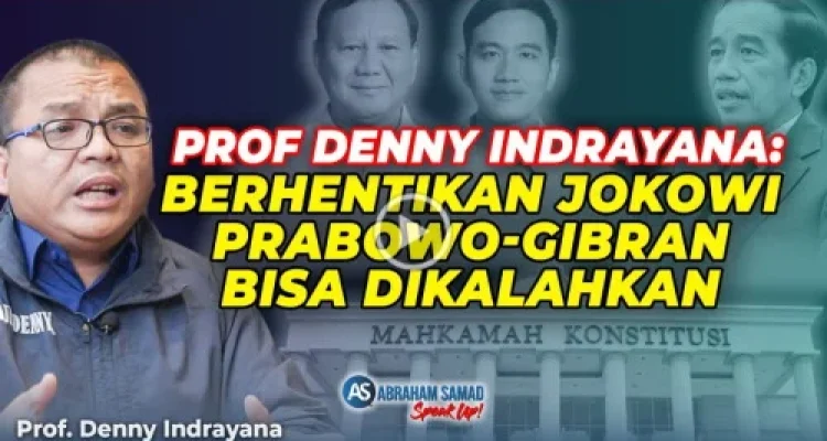 Denny Indrayana Desak Prabowo Pecat Gibran,Ini Dampaknya