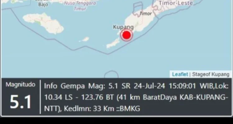 Gempa Dangkal di Kupang: BMKG Konfirmasi Tidak Berpotensi Tsunami