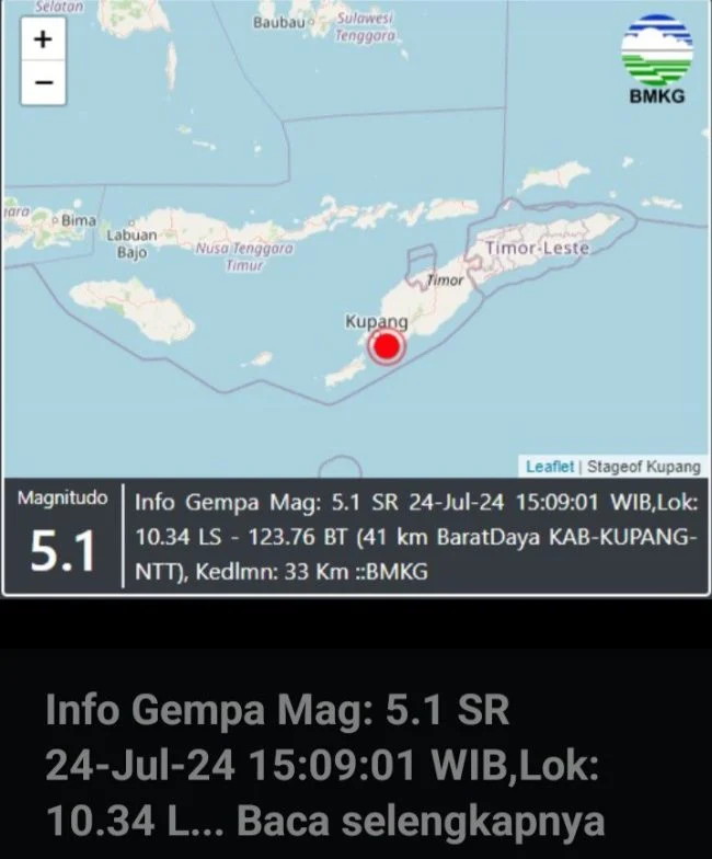 Gempa Dangkal di Kupang: BMKG Konfirmasi Tidak Berpotensi Tsunami