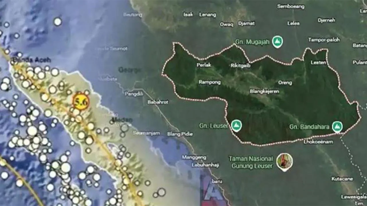 Gempa M 5,6 Guncang Gayo Lues, Getaran Terasa hingga Aceh Tengah dan Bener Meriah
