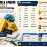 Harga Emas Antam Hari Ini Stabil di Rp2,6 Jutaan per Gram, Simak Rincian Lengkapnya