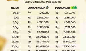 Harga Emas Antam Naik, Simak Daftar Lengkap Harga Emas Batangan Hari Ini