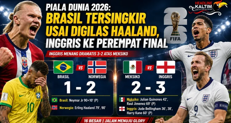 Inggris Menang Dramatis 3-2 atas Meksiko di Piala Dunia 2026