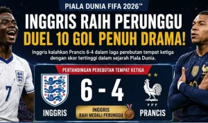 Inggris Raih Medali Perunggu Piala Dunia 2026 Setelah Mengalahkan Prancis