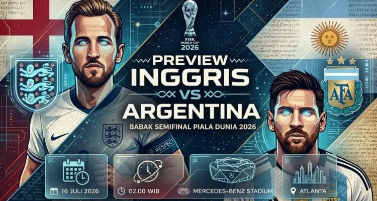 Inggris vs Argentina di Semifinal Piala Dunia 2026: Sejarah, Statistik, dan Prediksi