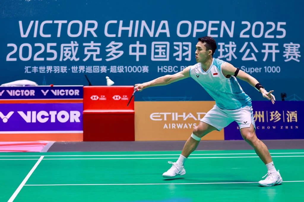 Jonatan Christie Tunjukkan Kekuatan di China Open 2026, Melangkah ke Perempat Final