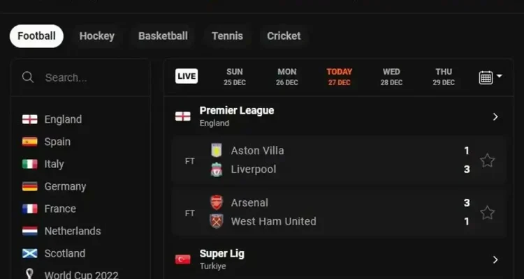 Livescore dan Aplikasi Sepak Bola Terbaik untuk Mengikuti Piala Dunia