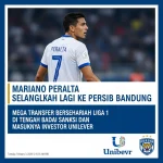 Mariano Peralta Tiba di Bandung, Persib Bandung Siap Menjaga Dominasi di BRI Super League 2026/2027