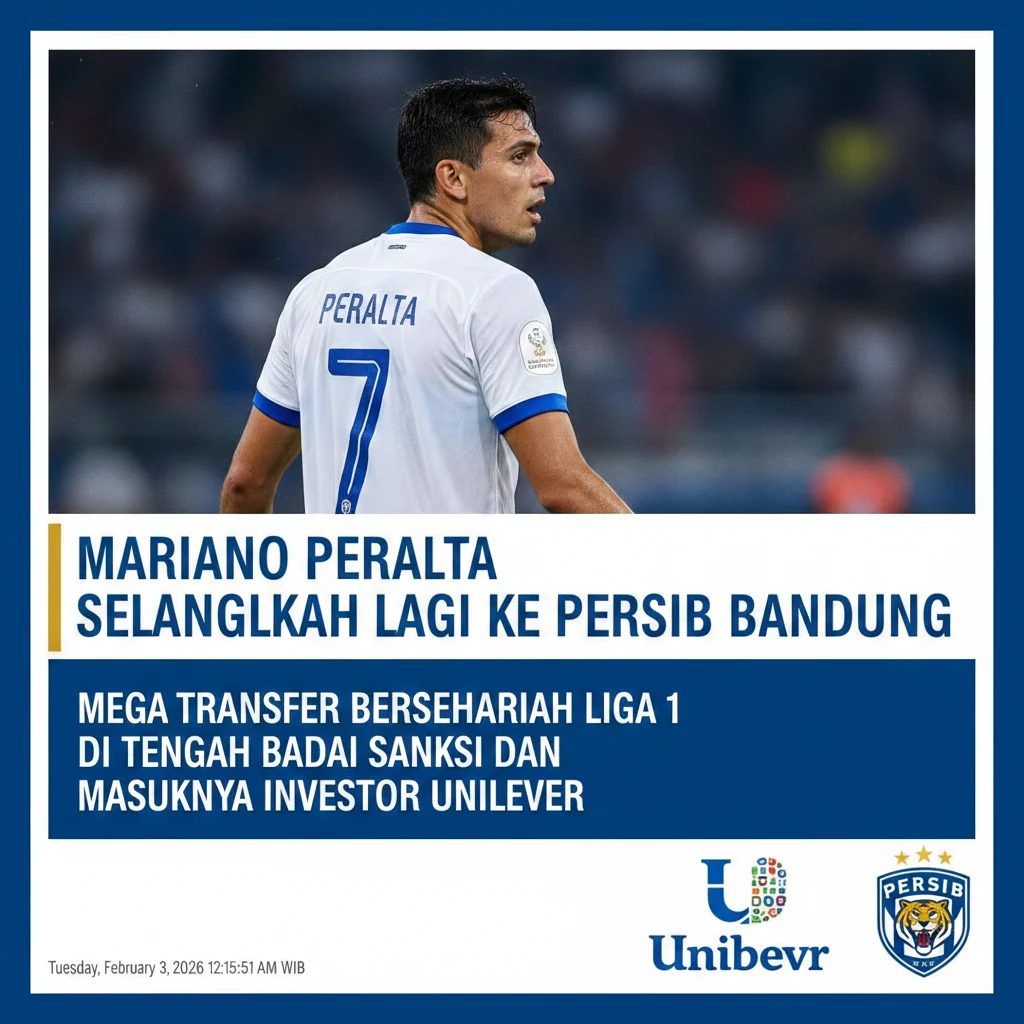 Mariano Peralta Tiba di Bandung, Persib Bandung Siap Menjaga Dominasi di BRI Super League 2026/2027