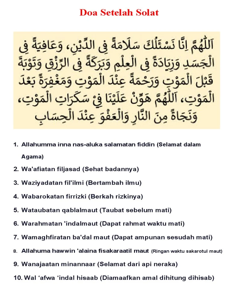 Mengenal Doa Setelah Sholat: Panduan Lengkap untuk Meningkatkan Kualitas Ibadah