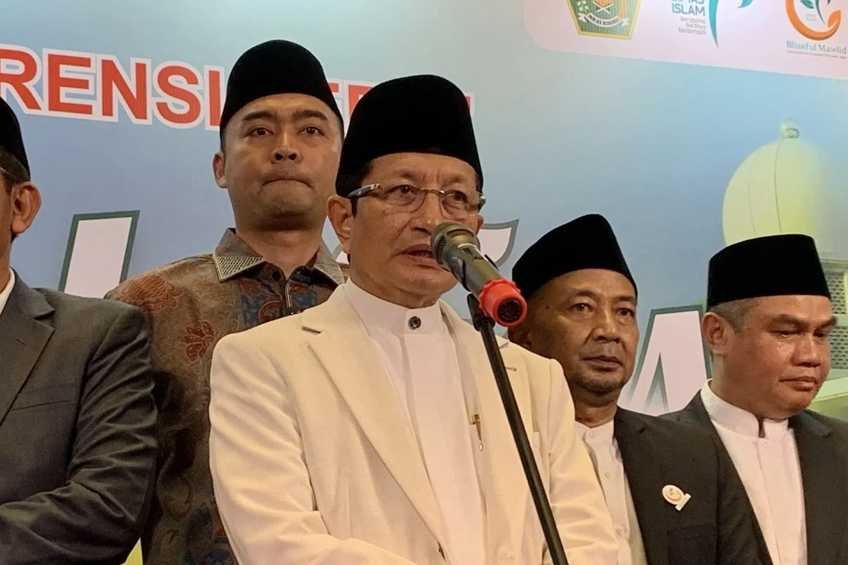 Menteri Agama Nasaruddin Umar Hadiri Acara di Masjid Istiqlal dan Gereja Katedral