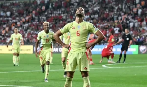 Mikel Merino Bagikan Foto Anjingnya Mengenakan Medali Juara Piala Dunia 2026