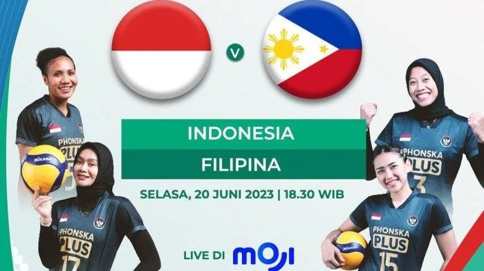 Moji TV Hadirkan Siaran Langsung Pertandingan Voli Indonesia vs Kamboja di SEA V Cup 2026