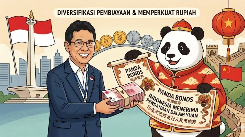 Pemerintah Indonesia Sukses Terbitkan Panda Bond Senilai 7 Miliar Yuan
