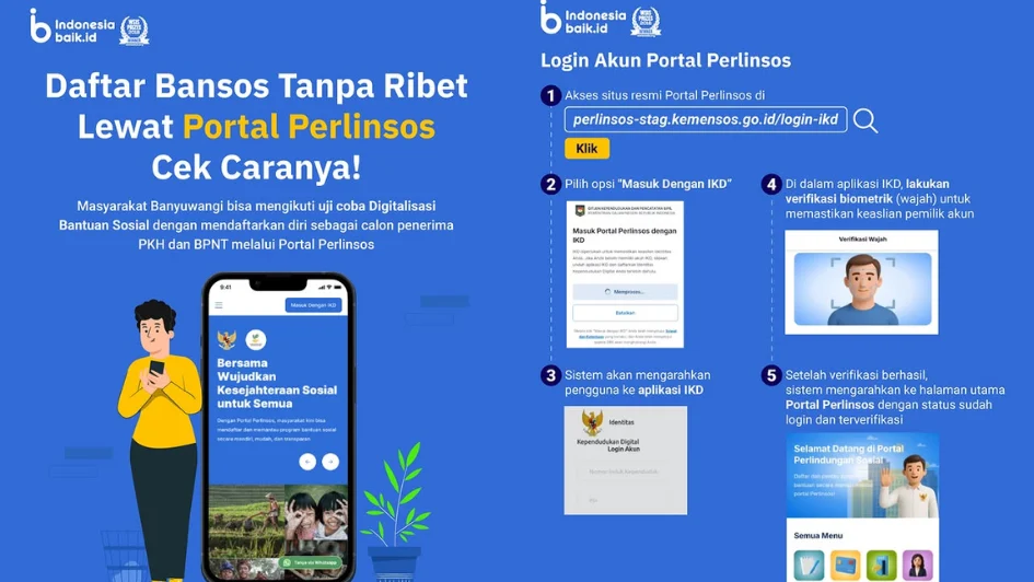 Pemerintah Luncurkan Portal Perlinsos untuk Mempermudah Pendaftaran Bansos