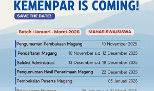 Pendaftaran Magang Nasional 2026 Dibuka, Cek Cara Mendaftar dan Syaratnya