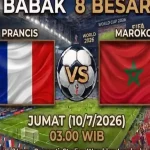 Pertandingan Besar di Piala Dunia: Prancis vs Maroko