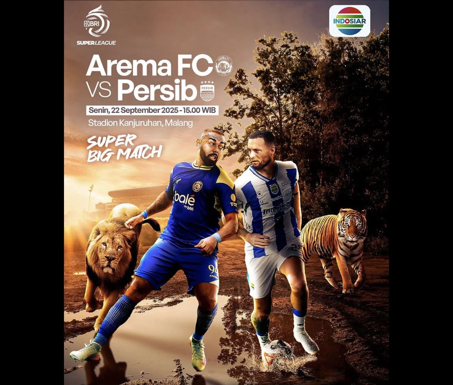 Pertandingan Persib Bandung vs Arema FC dan Laga Uji Coba Real Madrid vs Alcorcon