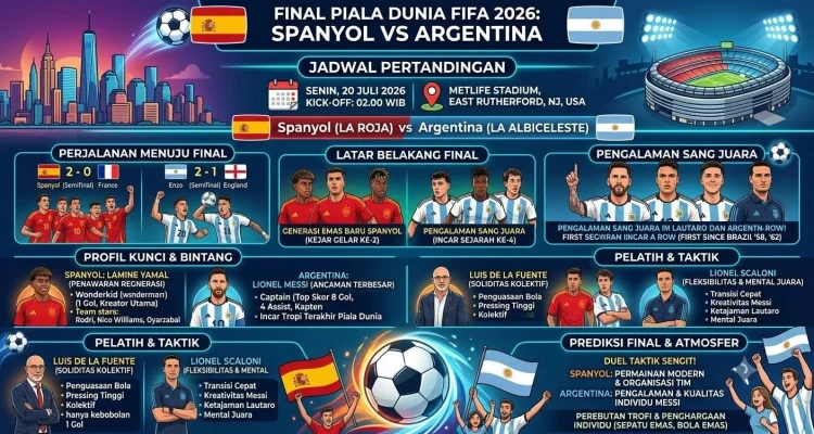 Pertarungan Sengit di Final Piala Dunia 2026: Spanyol vs Argentina