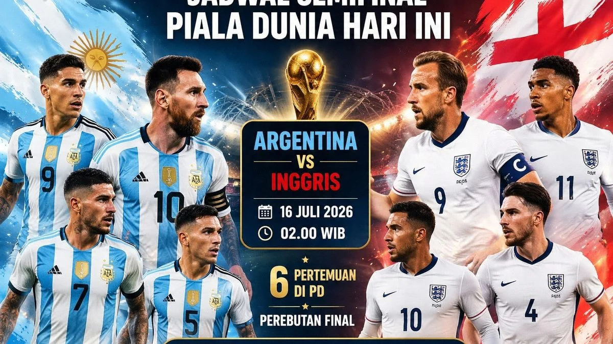 Pertarungan Sengit di Semifinal Piala Dunia 2026: Inggris vs Argentina