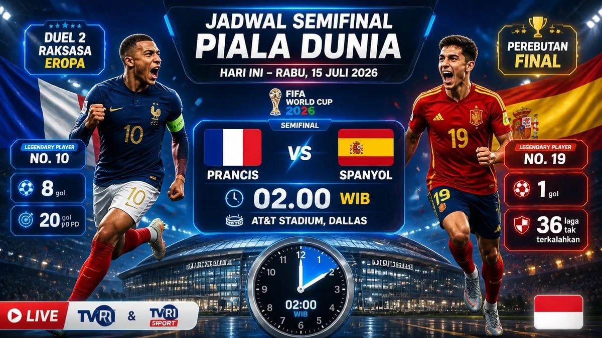 Pertarungan Sengit di Semifinal Piala Dunia 2026: Prancis vs Spanyol