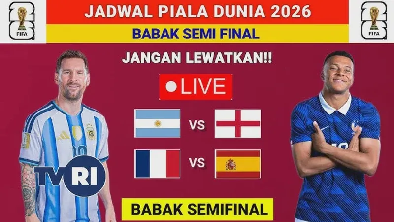 Pertarungan Sengit Prancis vs Spanyol di Semifinal Piala Dunia 2026