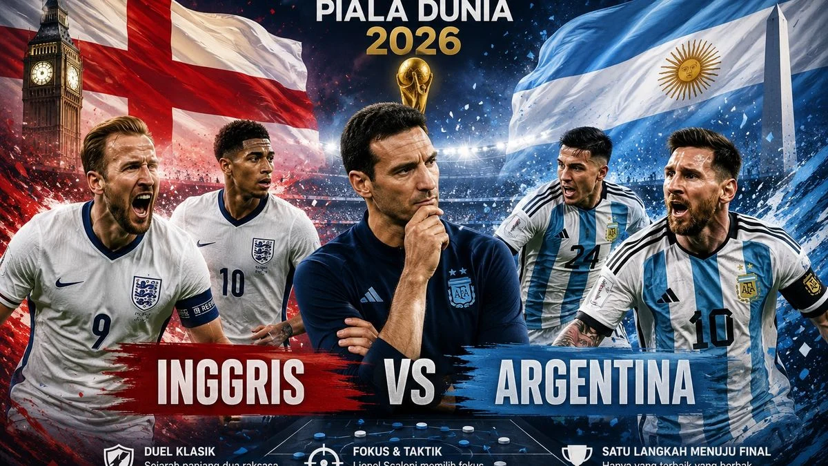Piala Dunia 2026: Inggris dan Argentina Siap Bentrok di Semifinal