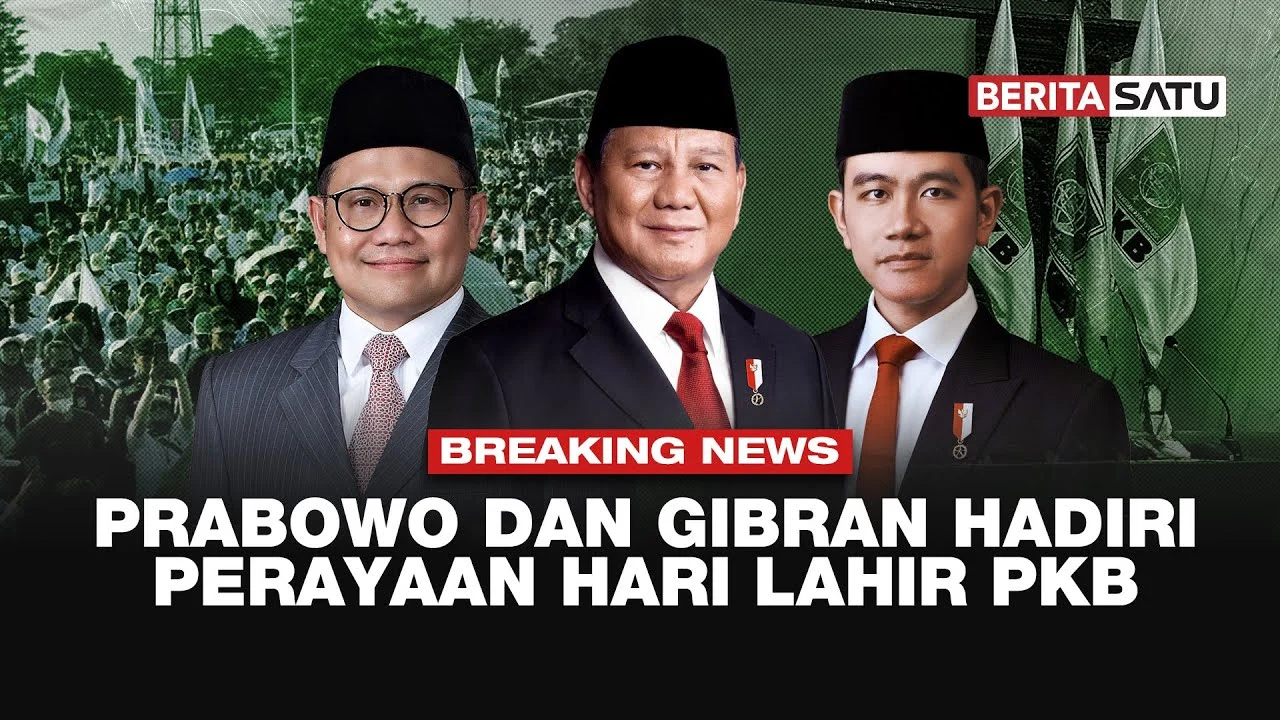 Prabowo dan Gibran Hadiri Perayaan Hari Lahir PKB ke-28