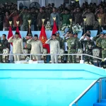 Prabowo Subianto Pimpin Upacara HUT ke-80 Bhayangkara di Cikeas