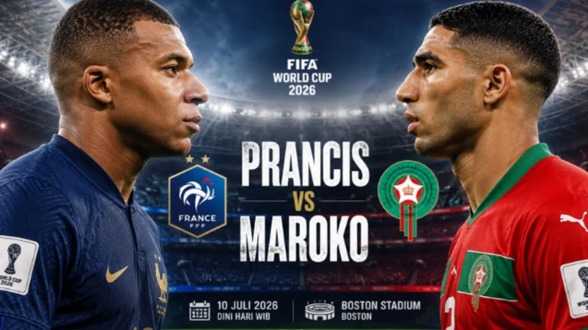 Prancis Kalahkan Maroko 2-0 di Perempat Final Piala Dunia 2026