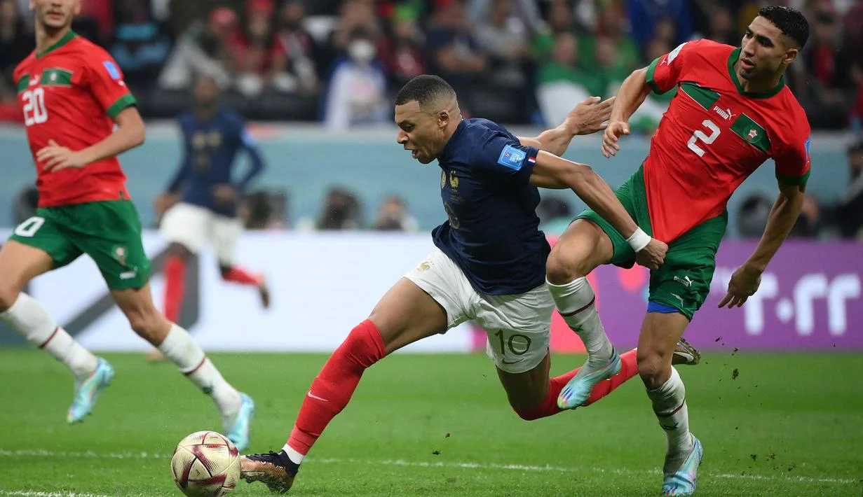 Prancis Menang 2-0 Atas Maroko, Kylian Mbappe Pemain Utama