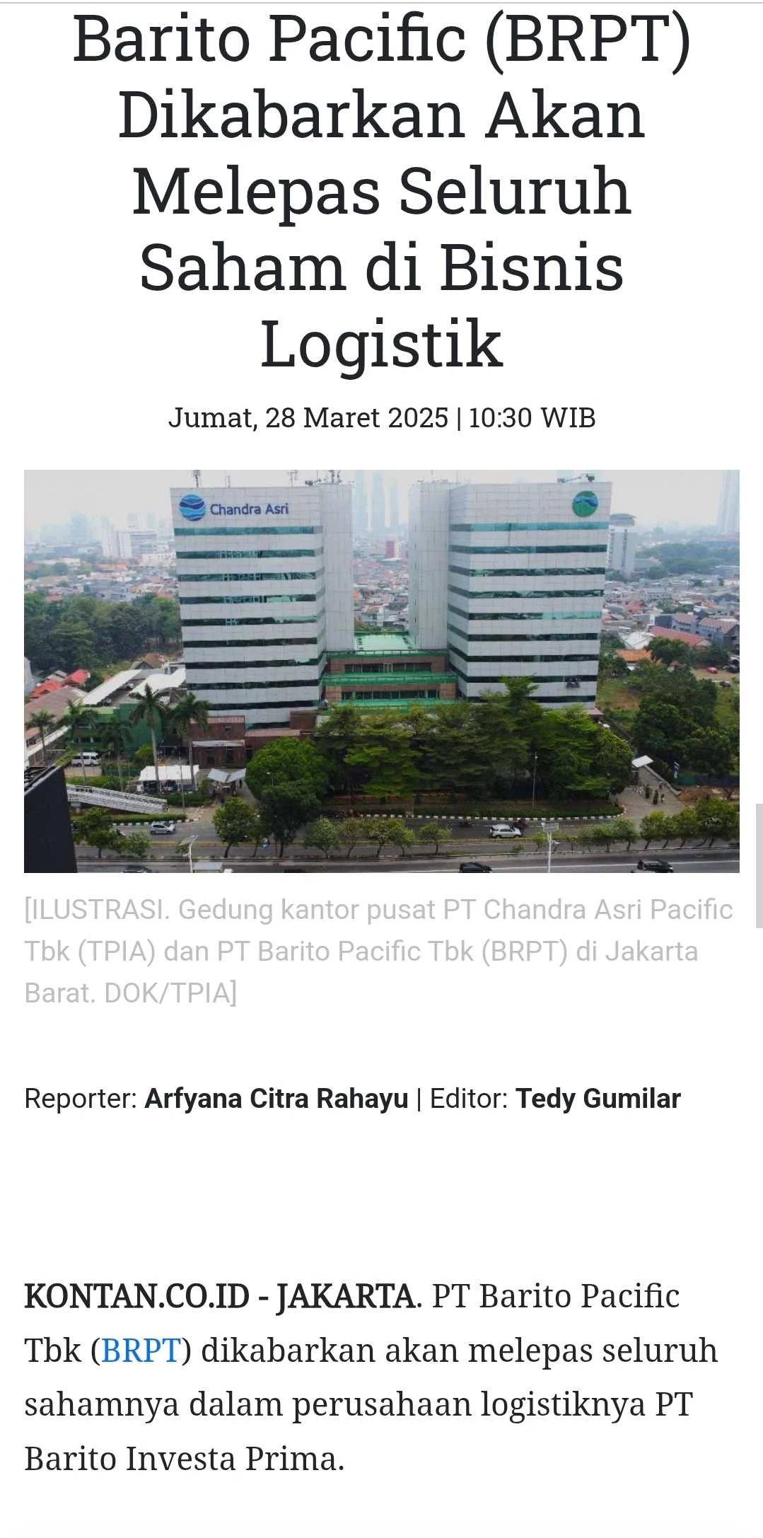 PT Barito Pacific Tbk dan Saham HSC: Apa yang Terjadi di Bursa Efek Indonesia?