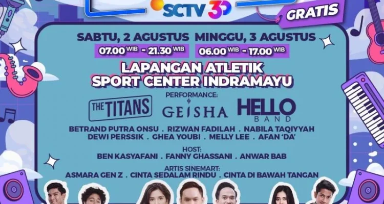SCTV Perkenalkan Sinetron Baru 'Wajah Cinta Yang Lain', Karnaval SCTV Hadir di Indramayu