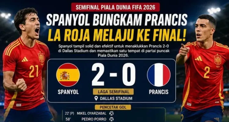 Spanyol Melaju ke Final Piala Dunia 2026 Setelah Mengalahkan Prancis