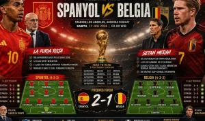 Spanyol Menang Dramatis Atas Belgia 2-1 di Piala Dunia 2026