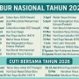 18 Agustus 2026 Bukan Cuti Bersama, Ini Jadwal Libur Nasional dan Cuti Bersama Tahun Ini