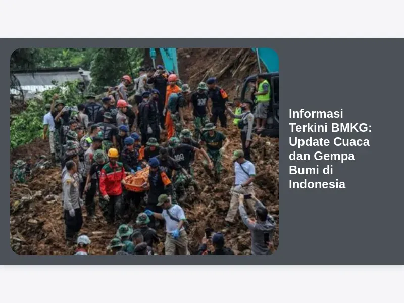 Gempa Bumi dan Cuaca Ekstrem di Indonesia: Update Terbaru dari BMKG