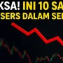 IHSG Menguat Tipis, 10 Saham Top Gainers dan Top Losers Sepekan
